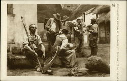 Group of French Farmers Postcard