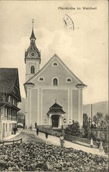 Pfarrkirche Walchwil, Switzerland Postcard Postcard