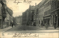 Rochlitzerstrasse Mittweida, Germany Postcard Postcard