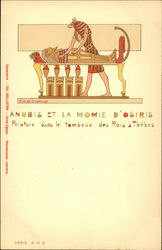 Anubis et la Momie d'Osiris Postcard