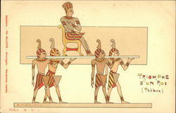 Triumph of A King - Thebes Postcard