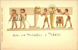 In A Tomb At Thebes Egypt Africa Postcard Postcard