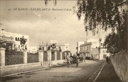 Boulevard d'Aufa Casablanca, Morocco Africa Postcard Postcard