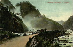 Laatefoss Hardanger, HORDALAND Norway Postcard Postcard