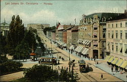 Carl Johans Str. Christiania Postcard