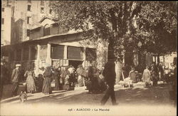 Le Marche - Market Ajaccio, France Postcard Postcard