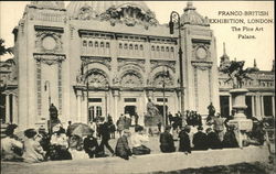 1908 Franco-British Exhibition, London - The Fine Art Palace Exposition Postcard Postcard