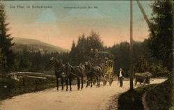 Die Post im Schwarzwald Postcard