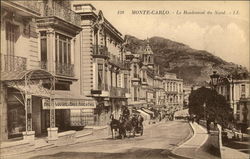 Le Boulevard du Nord Monte Carlo, Monaco Postcard Postcard