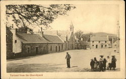 Village from the Churchyard Tarland, Scotland Postcard Postcard