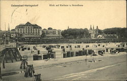 Ostseebad Heringsdorf - Blick auf Kurhaus u. Strandhaus Postcard