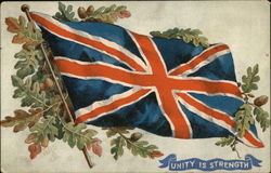 Union Jack "Unity Is Strength" Postcard