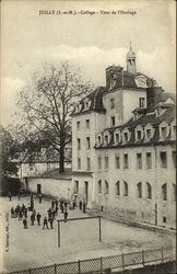 The College Clock Tower Juilly, France Postcard Postcard