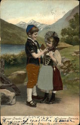 Bernese Costume Switzerland Postcard Postcard