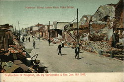 Destruction of Kingston, Ja. by Earthquake & Fire Jan. 14th 1907 Jamaica Postcard Postcard