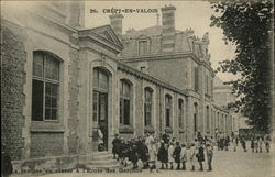 L'Ecole des Garcons Crepy-en-Valois, France Postcard Postcard