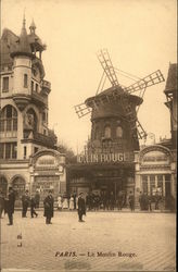 Le Moulin Rouge Paris, France Postcard Postcard