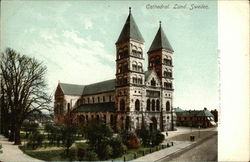 Cathedral Lund, Sweden Postcard Postcard