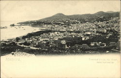 View over Town from East Postcard