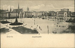 Augustusplatz Leipzig, Germany Postcard Postcard