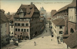 Nürnberg. Tiergärtnertor und Albrecht Dürerhaus Nuremberg, Germany Postcard Postcard