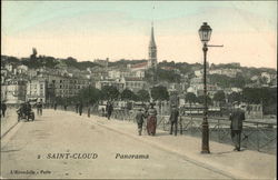 Panoramic View of Town Postcard