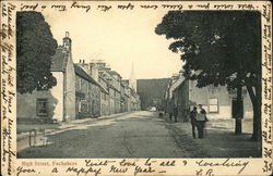 High Street Fochabers, Scotland Postcard Postcard