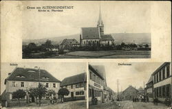 Gruss Aus Altenkundstadt, Mit Kirche, Schule, Dorfstrasse Altenkunstadt, Germany Postcard Postcard