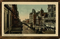 Adderley Street Cape Town, South Africa Postcard Postcard