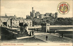 Castle and Bridge Inverness, Scotland Postcard Postcard