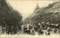 The Boulevard of the Italians Paris, France Postcard Postcard