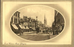 Great Western Road Glasgow, Scotland Postcard Postcard