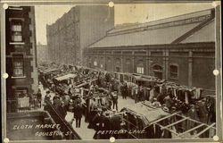 Cloth Market, Goulston St., Pettocoat Lane Postcard