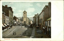 Market Place Keswick, England Cumbria Postcard Postcard