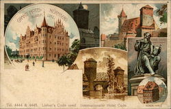 Grand Hotel, Der Nemkerstes, Hans Sachs Monument,Dürer-Haus Postcard