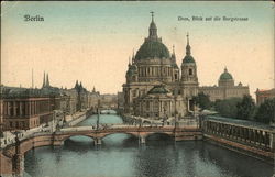 Dom, Blick auf die Burgstrasse Postcard