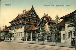 Entrance to The Zoological Garden Postcard