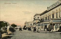 Street Scene With Hotel Continental in Chowringhee Calcutta, India Postcard Postcard