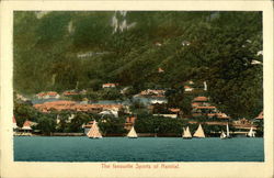 Town and Yachts Postcard