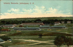 Infantry Barracks, Jubbulpore, C. P Postcard