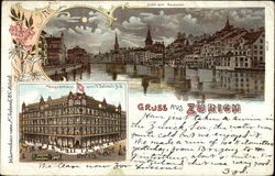 Gruss Aus Zurich Switzerland Postcard Postcard