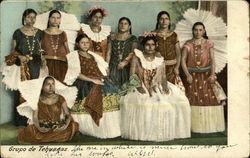 Grupo de Tehuanas Postcard Postcard