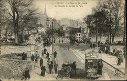 La Place de la Liberté et l'Entrée de la Rue de Paris Brest, France Postcard Postcard