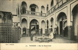 Tanger - Dar du Grand Chef Tangier, Morocco Africa Postcard Postcard