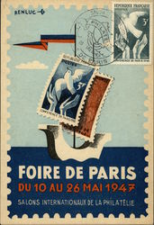 Foire de Paris du 10 au 26 Mai 1947 Postcard