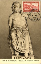 Musee de Cherchel - Esculape, Roman Sculpture Postcard