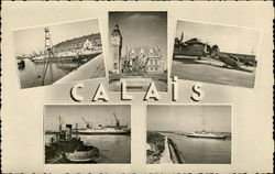 Greetings from Calais France Postcard Postcard