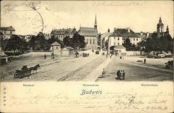 Museum, Waisenhaus and Krankenhaus Ceske Budejovice, Czech Republic Eastern Europe Postcard Postcard