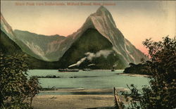 Mitre Peak from Sutherlands, Milford Sound Postcard