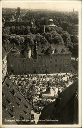 Stiftskirche auf Schillerplatz Stuttgart, Germany Postcard Postcard